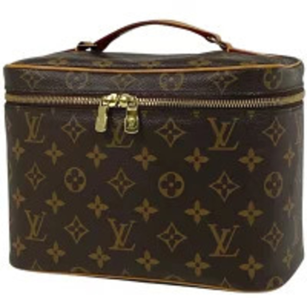 Louis Vuitton Nice Handbag Makeup Cosmetics Accessory Clutch Monogram Brown